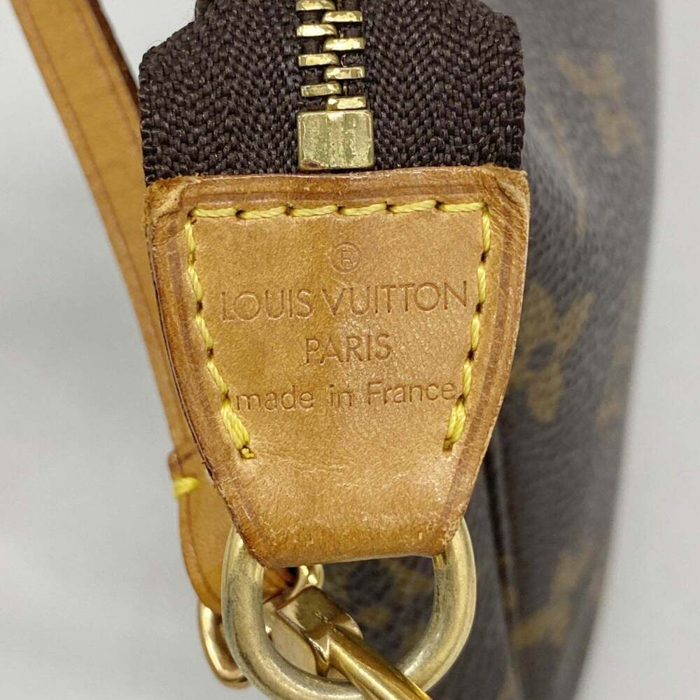 LOUIS VUITTON Authentic Brown Monogram Pochette Pouch - Picture 5 of 9